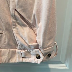 Light pink ankle cropped dress pants